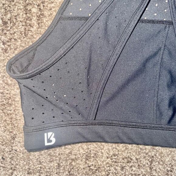 Buffbunny Allure Laser Cut Dotted Sports Bra in Black Size Medium - Picture 5 of 10